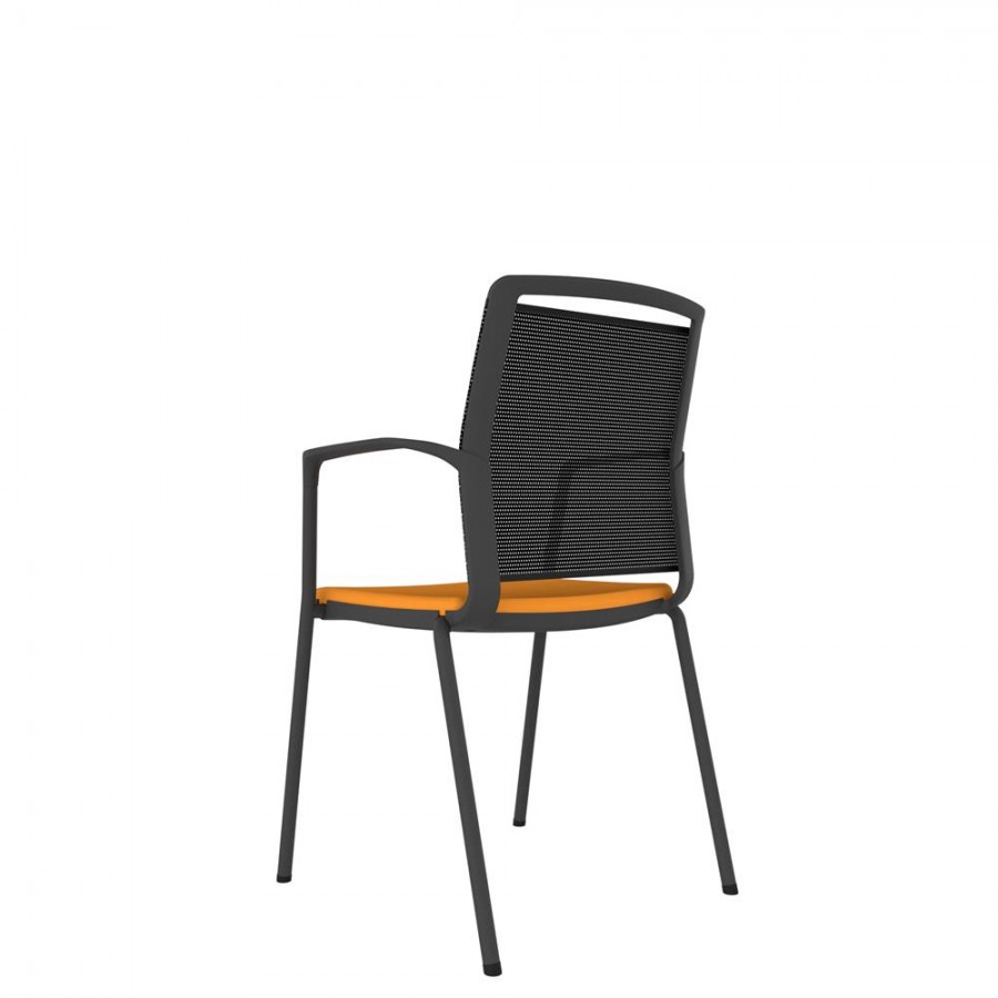 Mesh Back Chair With 4-Leg Frame